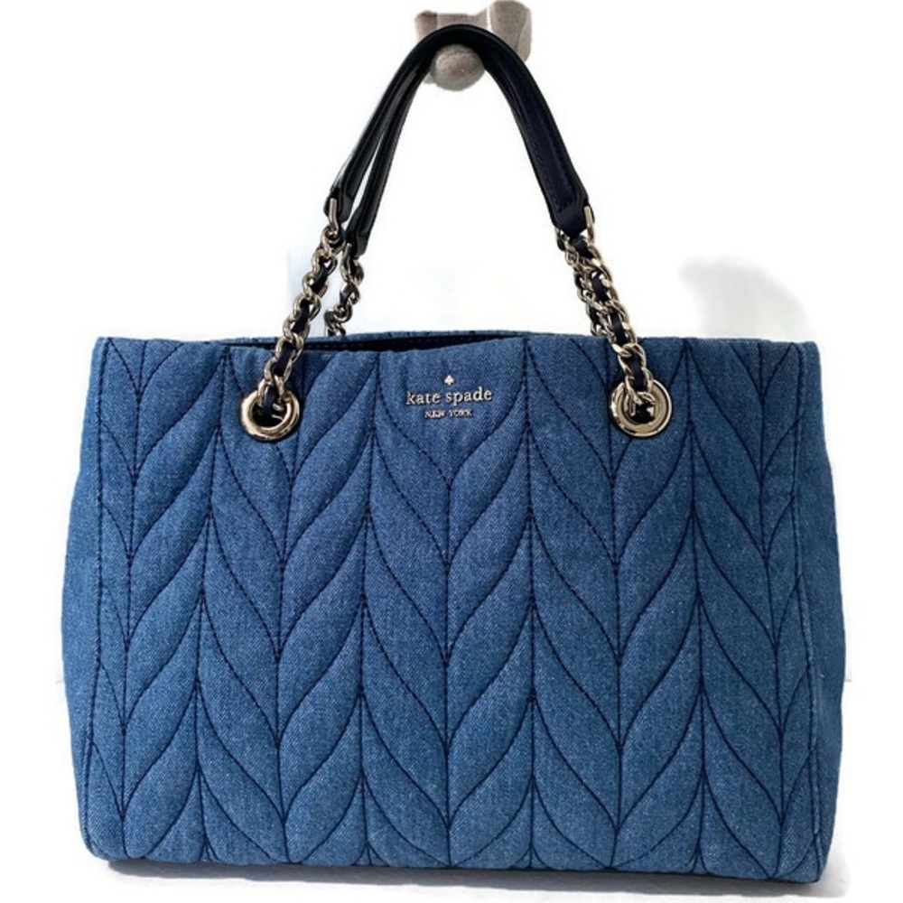 Kate Spade ♠️ Briar Lane Quilted Denim Meena Satchel